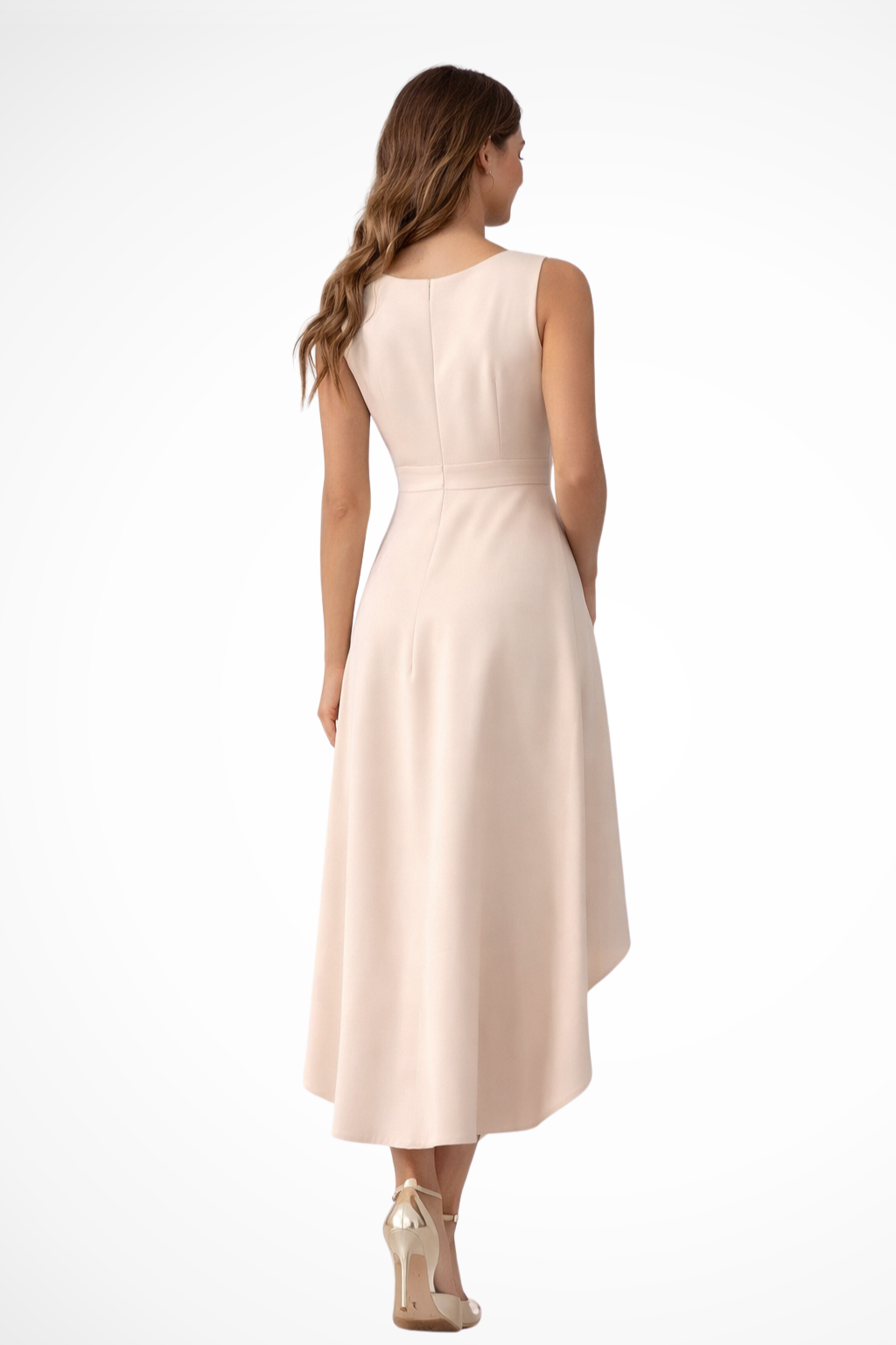 Vera Women's Asymmetric Dress - fabric and finish detail