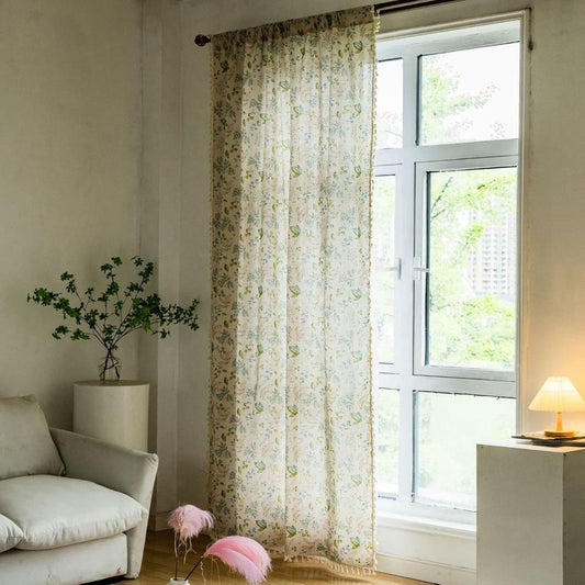 Wildflower Veil Curtains | 80% Light Block, Energy-Saving