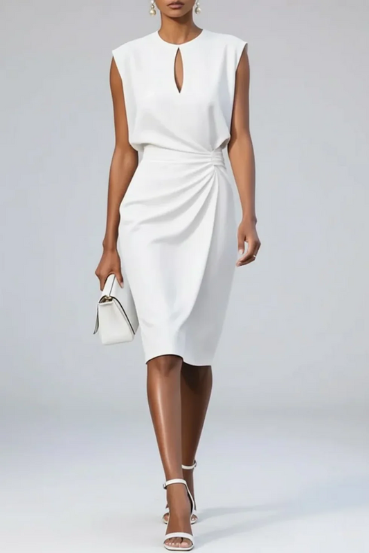 Rhea Women's Midi Dress - styled view
