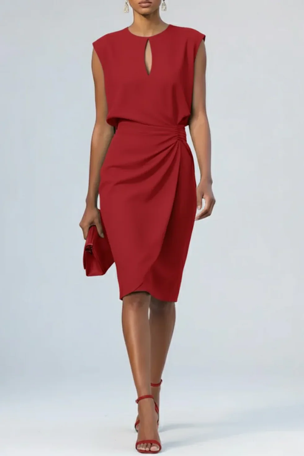 Rhea Women's Midi Dress - close-up detail