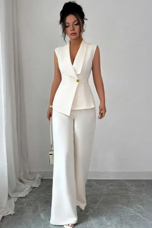 Rowan Women's Wide Leg Trousers - styled view