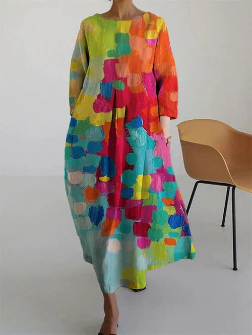 Opal Women's Floral Dress - back view