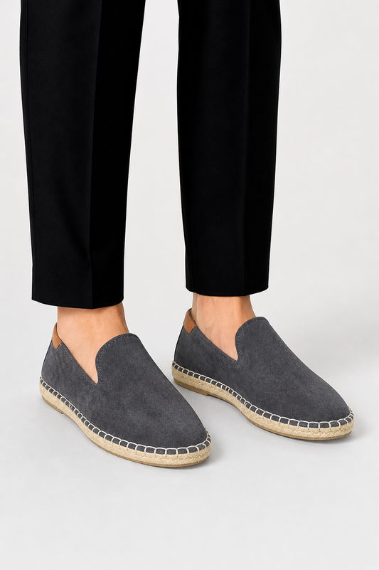 Reuben Men's Suede Espadrilles - styled view