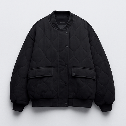 Perla Women's Quilted Jacket - styled view