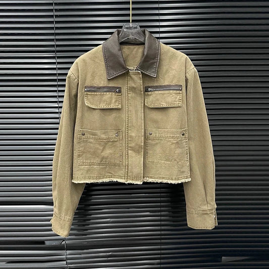 Daisy Women's Set | Y2K Style Zipper Jacket & Pleated Skirt 1