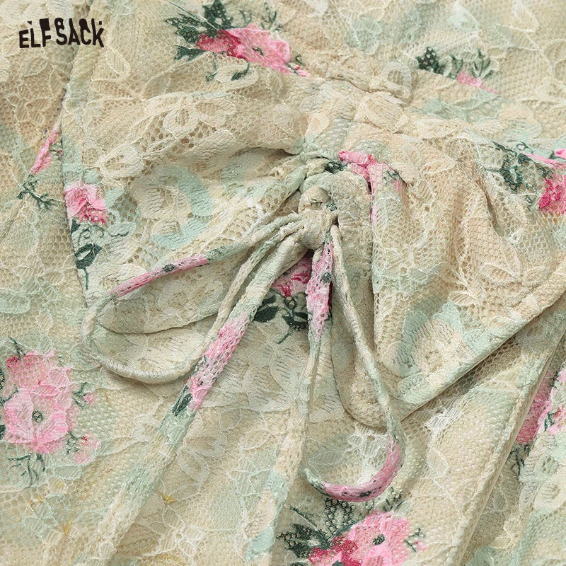 Evelyn Women's Trench Coat | Lace Floral Print, Elegant Design 4