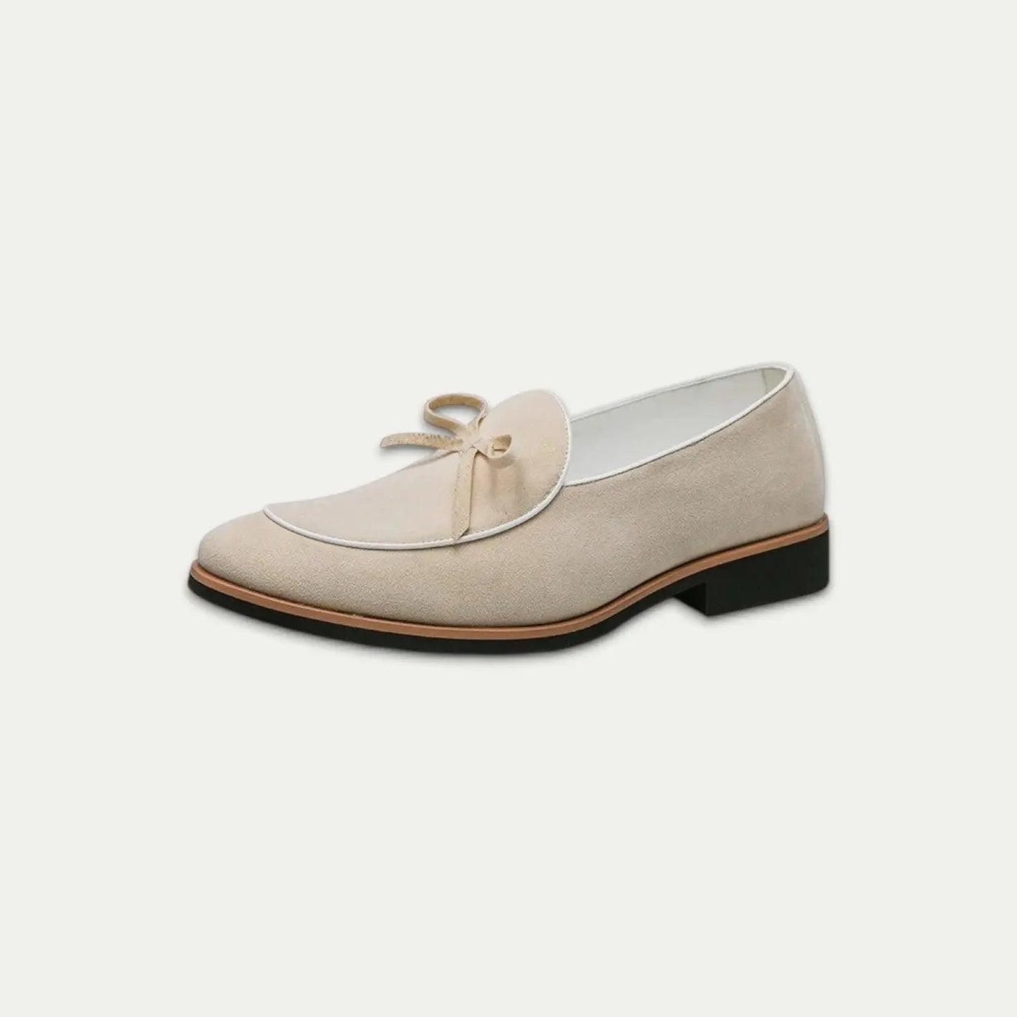Fabian Men's Suede Loafers - fabric and finish detail