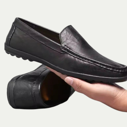 Reuben Men's Loafers - styled view