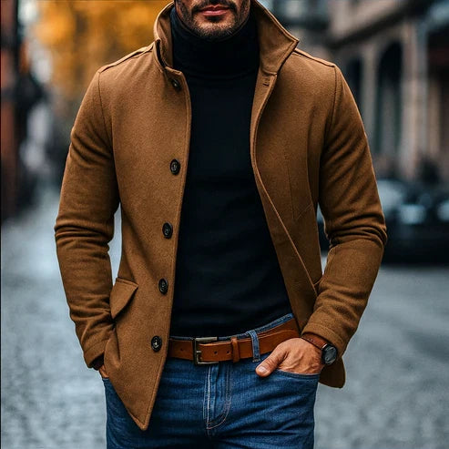 Griffin Men's Coat - close-up detail