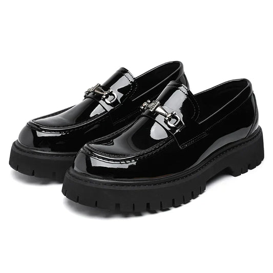 Yves Men's Platform Loafers - styled view