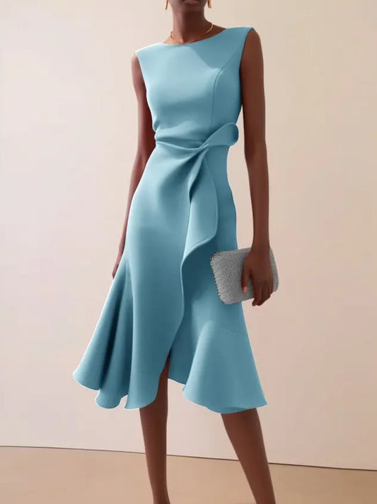 Tamsin Women's Asymmetric Midi Dress - styled view