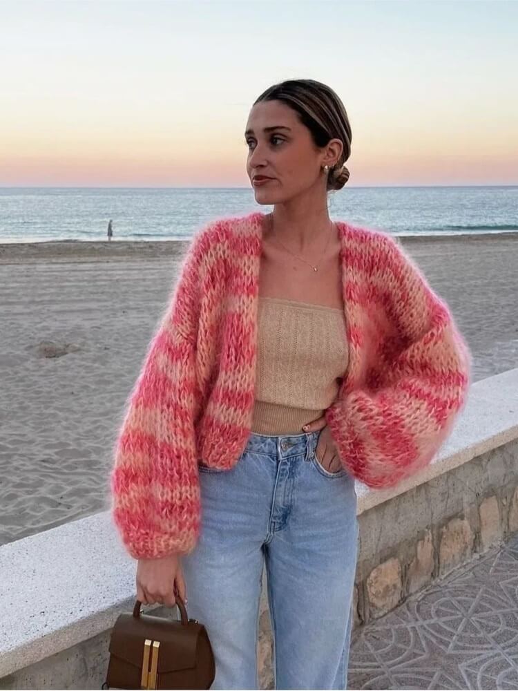 Winona Women's Sweater - fabric and finish detail