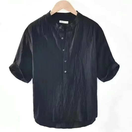 Lachlan Men's Linen Shirt - styled view