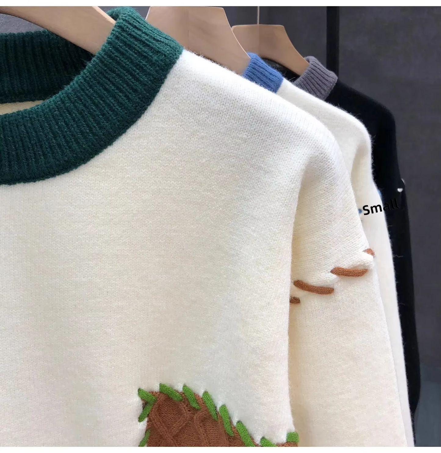 Ambrose Men's Sweater - close-up detail