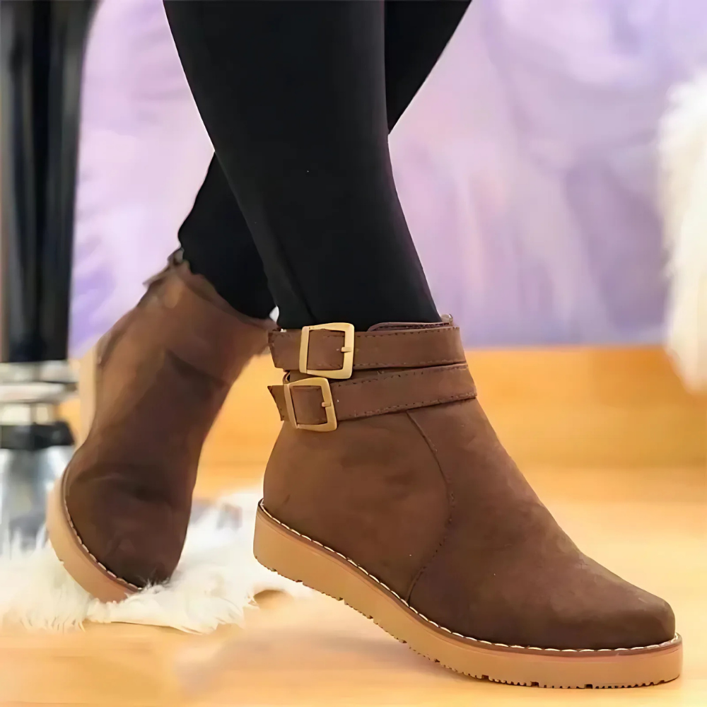 Willa Women's Ankle Boots - fabric and finish detail