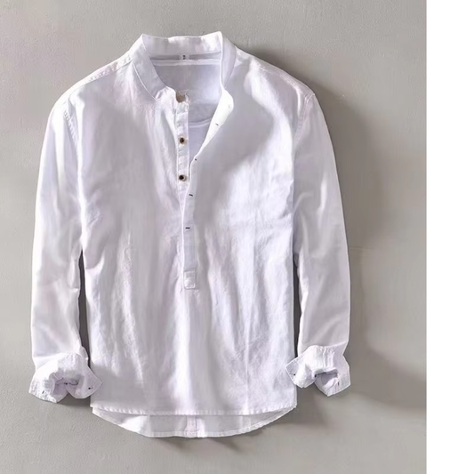 Felix Men's Linen Shirt - styled view