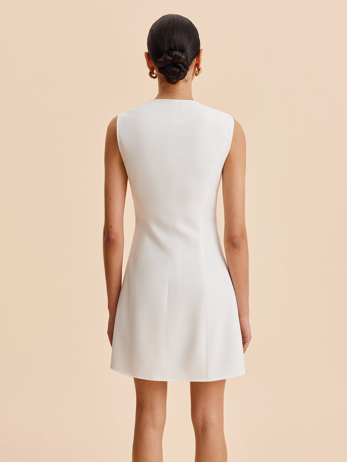Ines Women's Asymmetric Dress - close-up detail