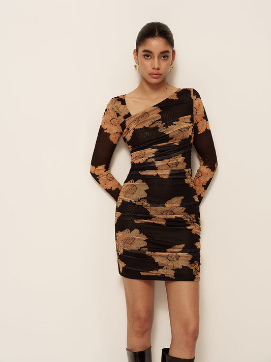 Violette Women's Asymmetric Dress - styled view