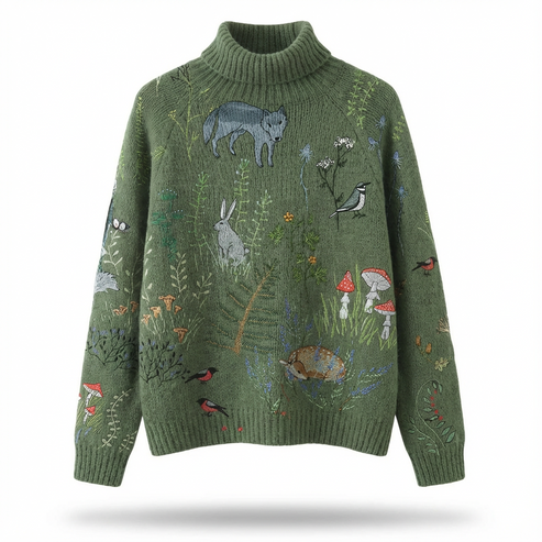 Rosa Women's Printed Sweater - back view