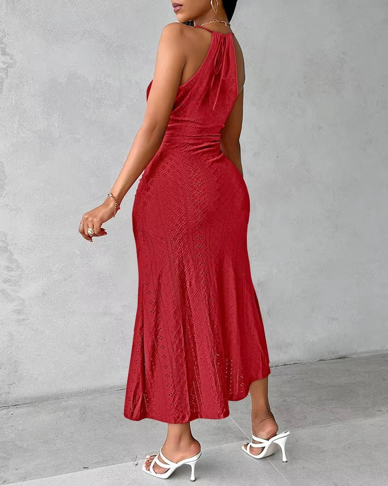 Ottilie Women's Asymmetric Maxi Dress - styled view