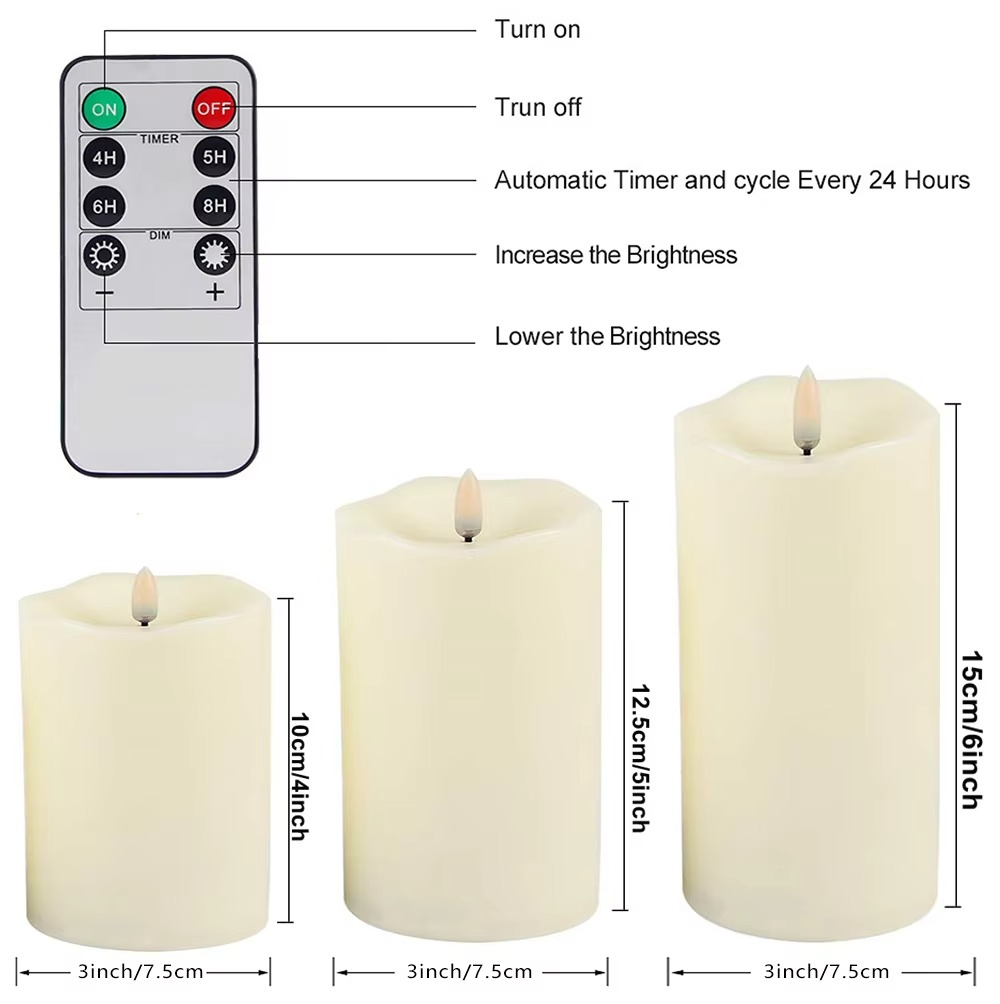 Isle LED Flameless Candles - styled view