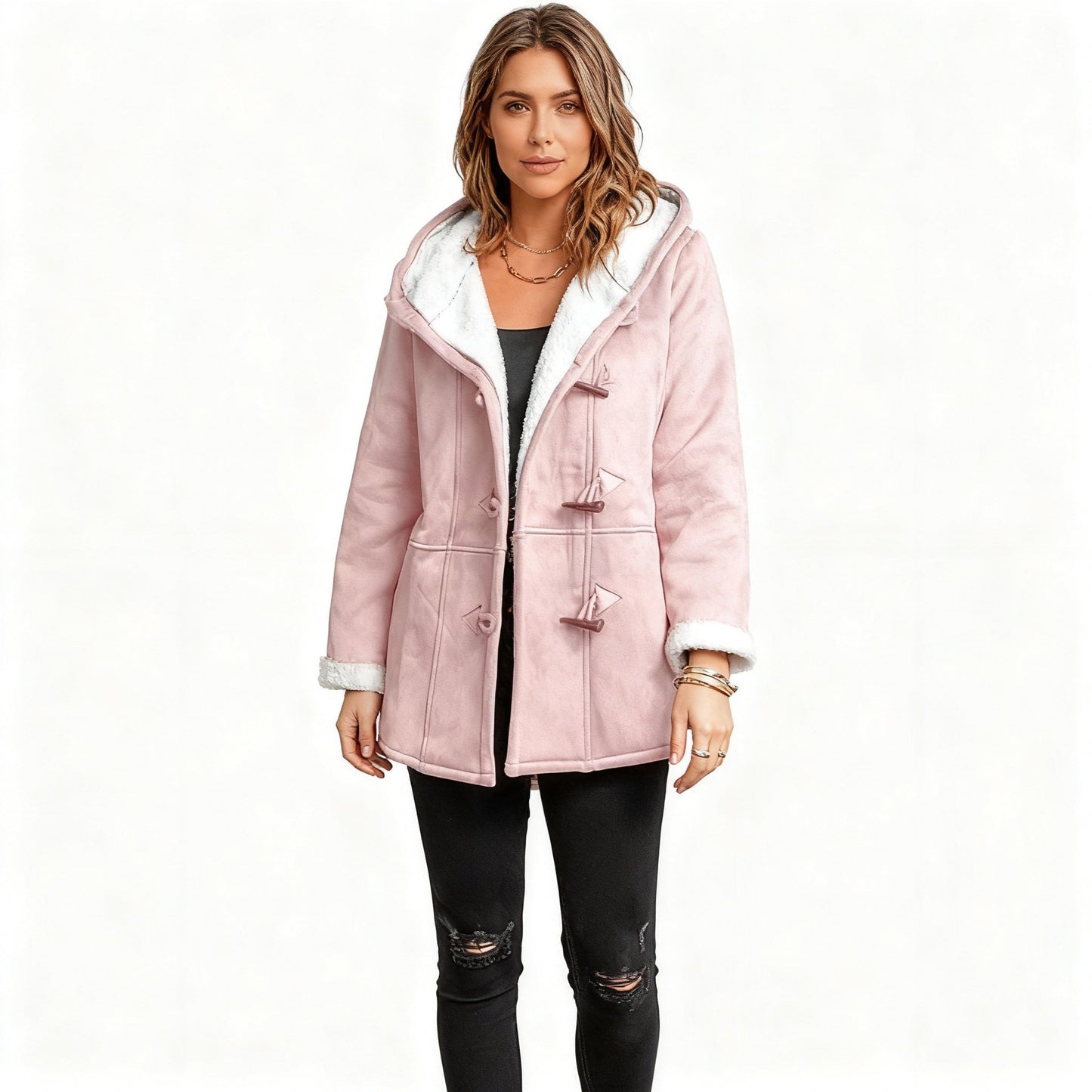 Astra Women's Winter Coat | Cozy Hooded Design, Classic Toggle Closure