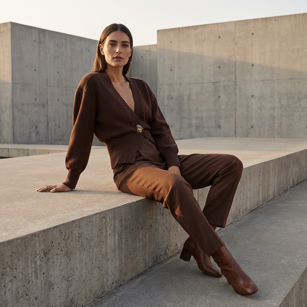 AmiraWomen’sCardiganJacket|DeepV-Neck,SingleButtonClosure