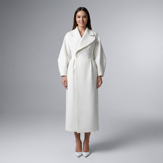 Adara Women's Winter Coat | Double Breasted, Elegant Design