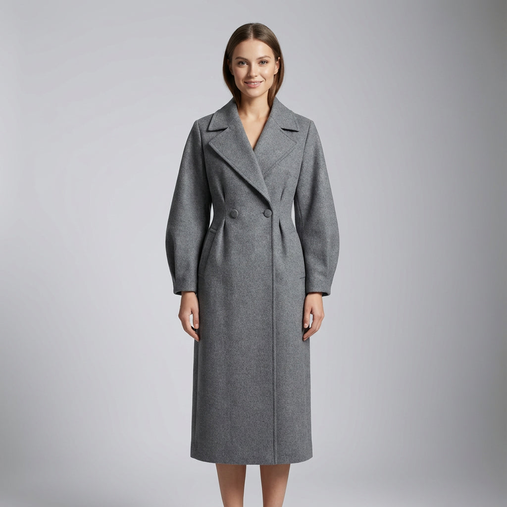 River Adara Women's Winter Coat | Double Breasted, Elegant Design