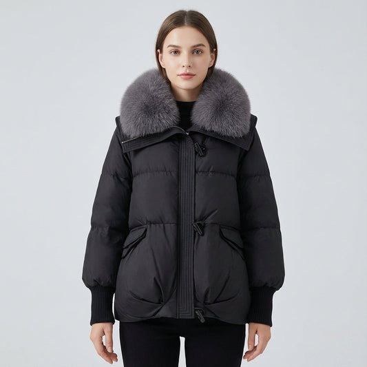 Chaqueta Acolchada para Mujeres Remy | Diseño Acolchado, Cuello de Piel Sintética