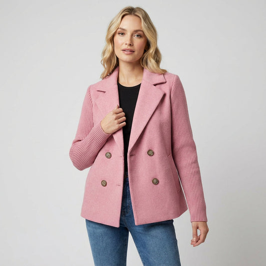 Manteau en laine pour femme Blair | Coupe ajustée, design à double boutonnage