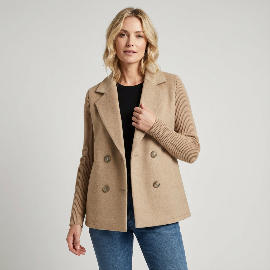 Blair Women's Wool Coat | Tailored Fit, Double-Breasted Design