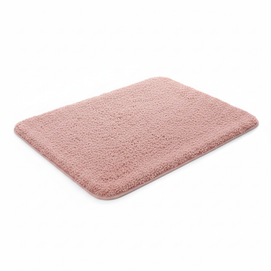 Fur & Plush Bath Rug - Pink