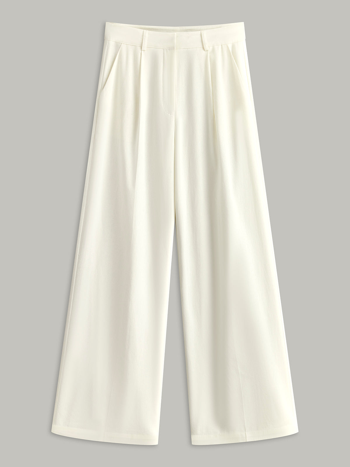Greta Women's Linen Trousers - close-up detail