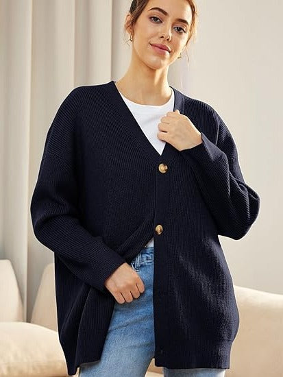 Elena Women's Oversized Cardigan - styled view