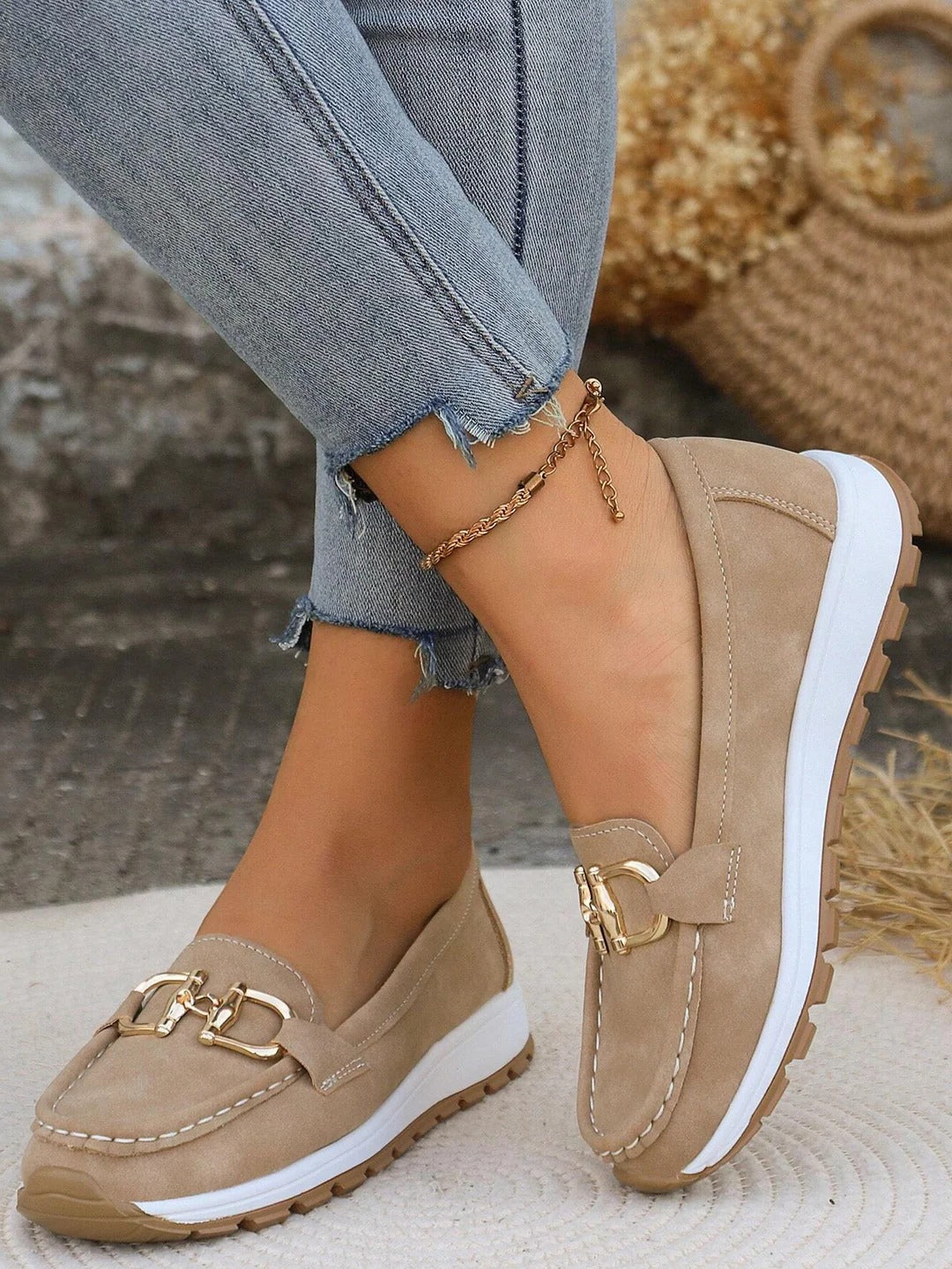 Noor Women's Loafers - styled view