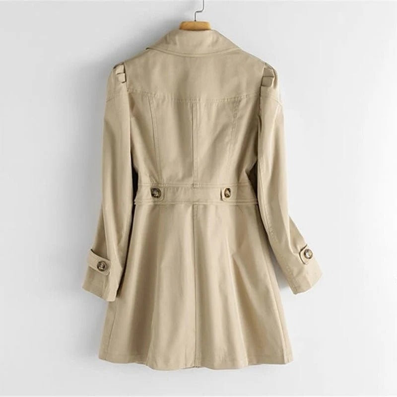 Dahlia Women's Trench Coat - close-up detail