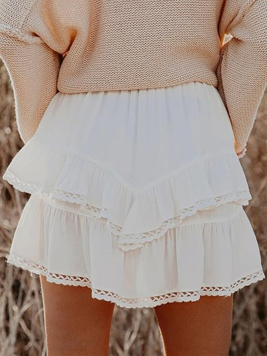 Delphine Women's Crochet Shorts - styled view
