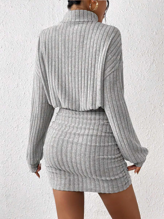 Lila Women's Pleated Dress - styled view
