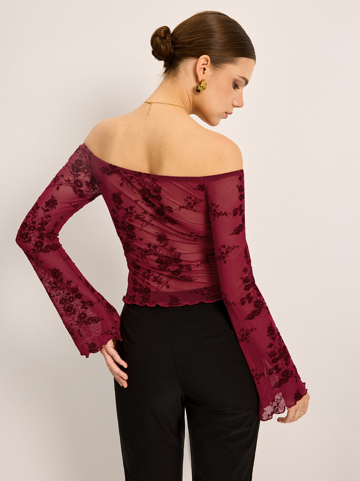 Winona Women's Floral T-shirt - close-up detail