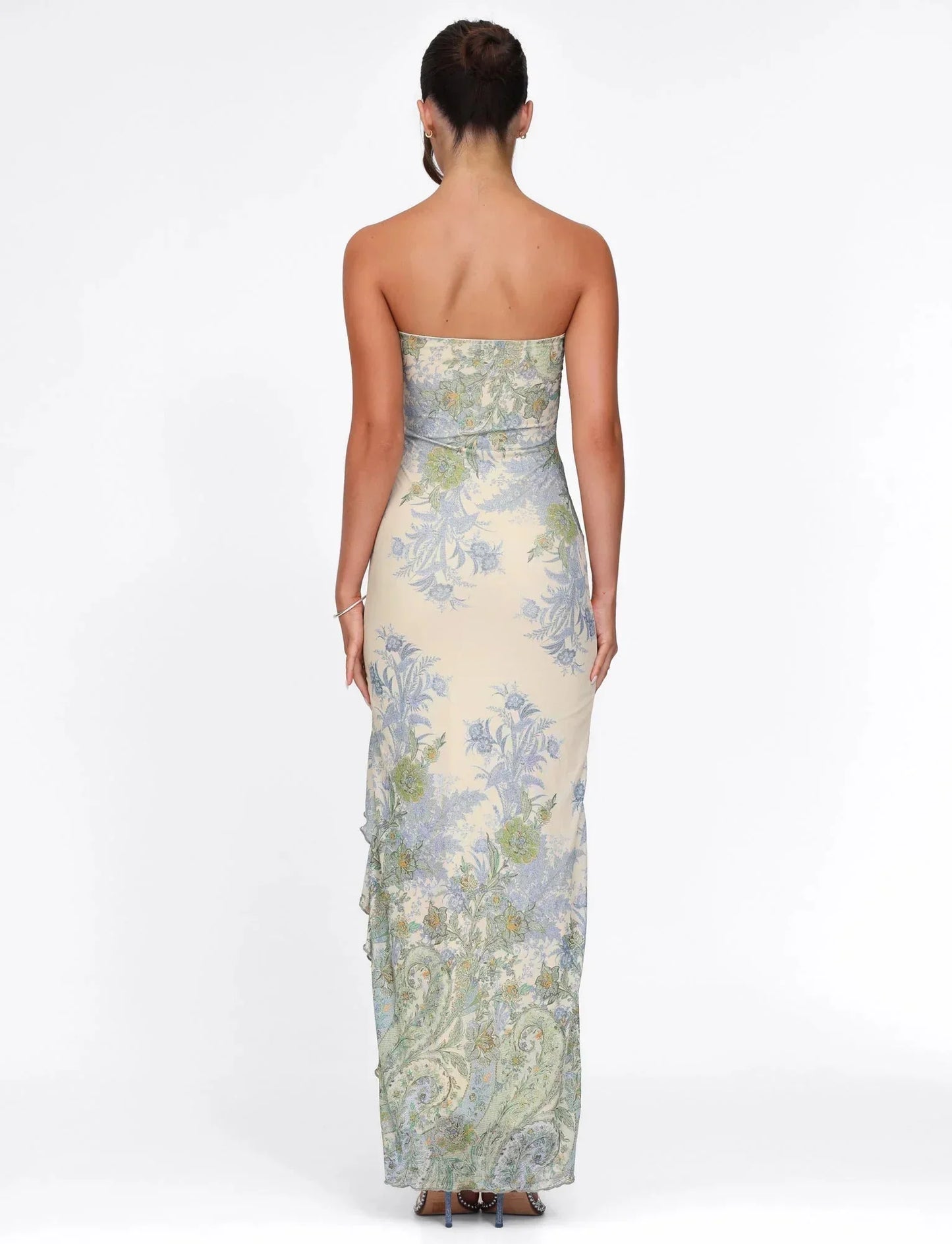 Dahlia Women's Floral Maxi Dress - back view