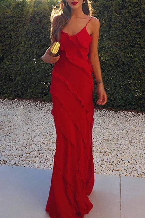 Dahlia Women's Maxi Dress - back view