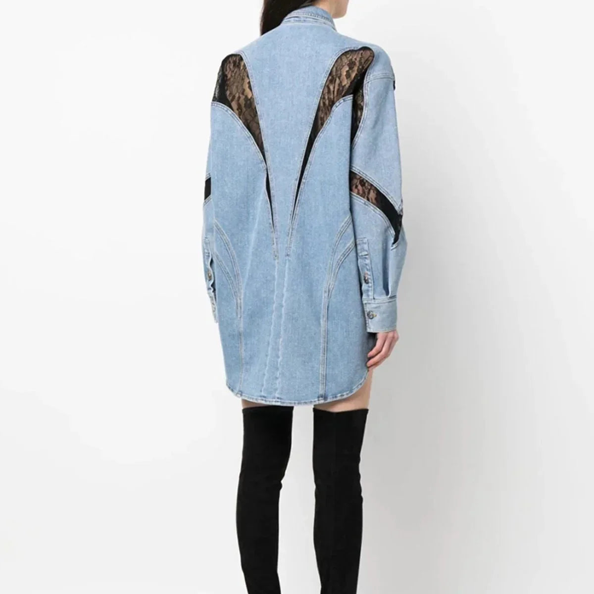 Fleur Women's Shirt Dress - fabric and finish detail