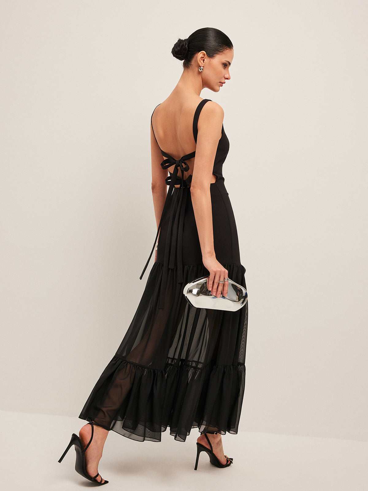 Ruby Women's Ruffled Dress - close-up detail
