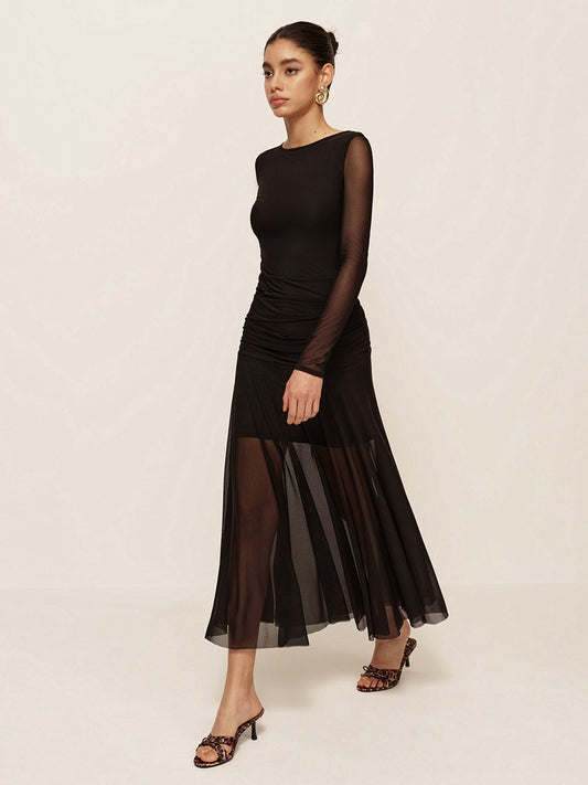 Thea Women's Pleated Dress - styled view