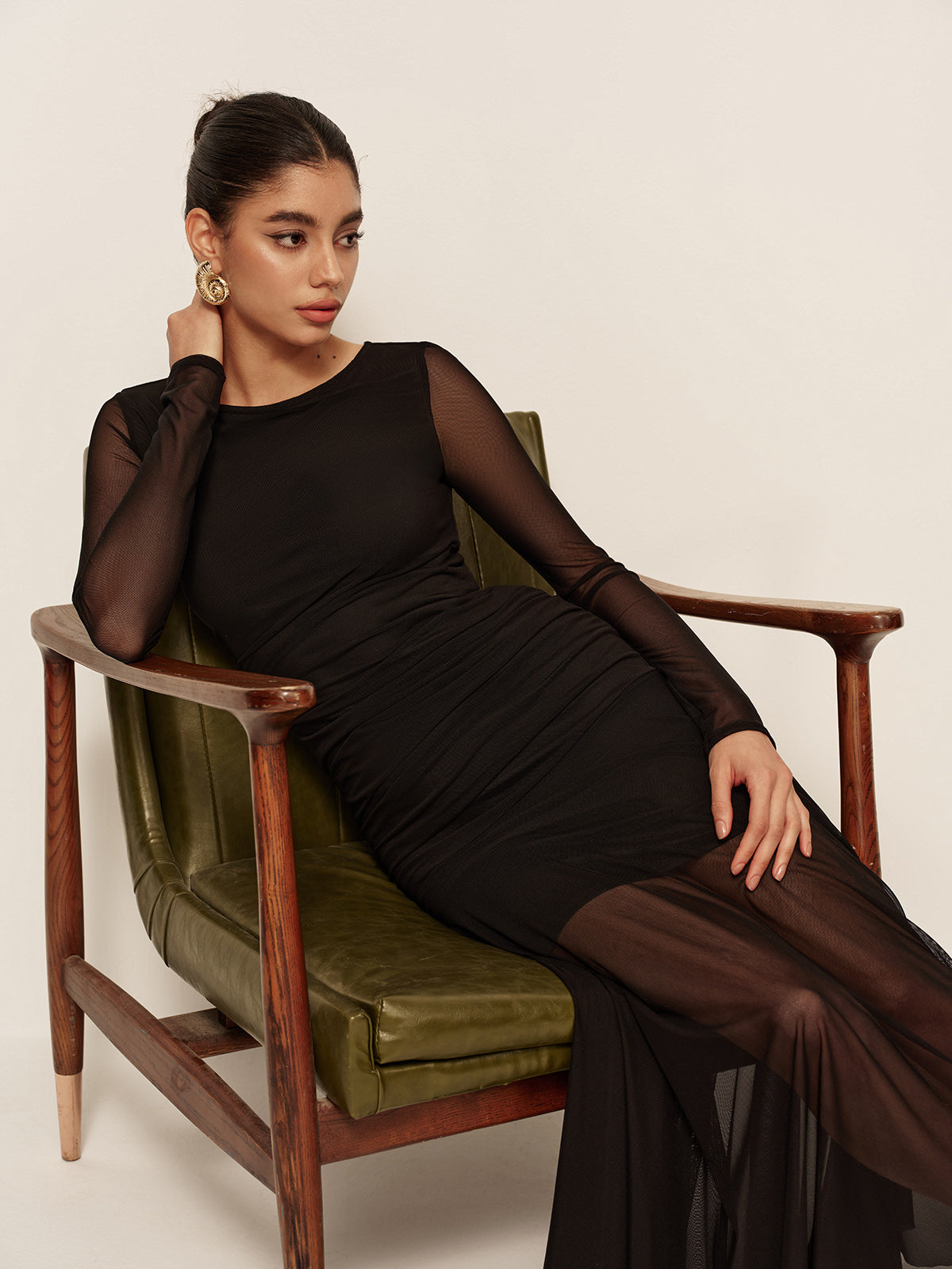 Thea Women's Pleated Dress - shown in use