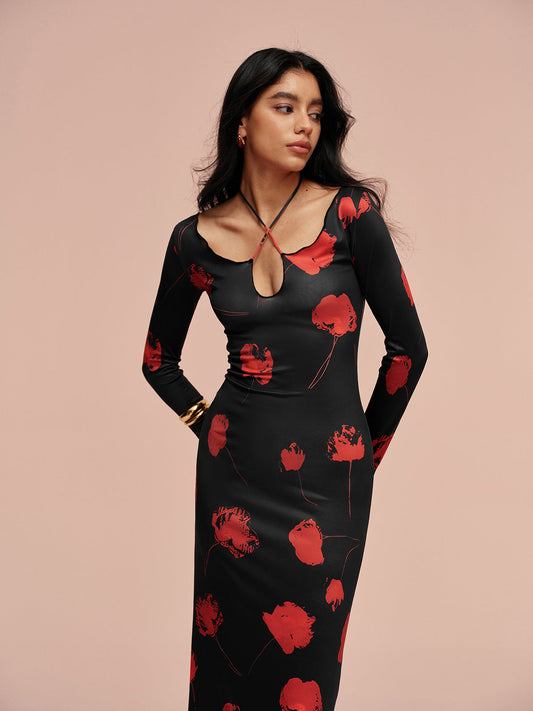 Hattie Women's Printed Dress - styled view