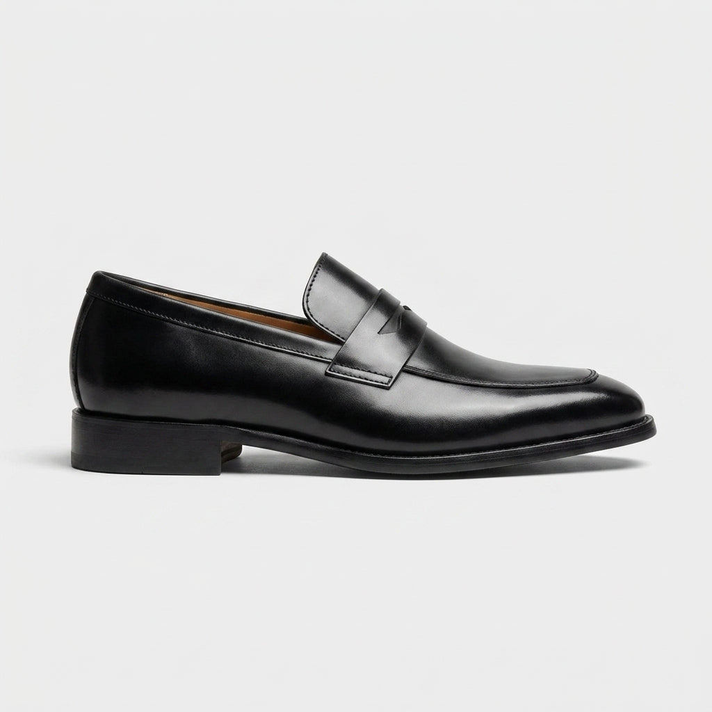 Dorian Men's Block Heel Loafers - back view