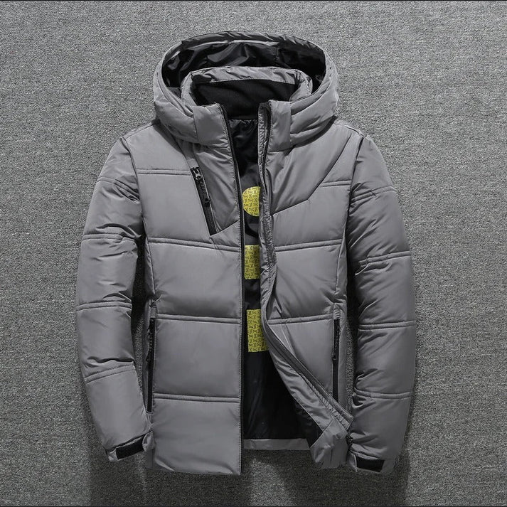 Ezra Men's Quilted Puffer Jacket - back view