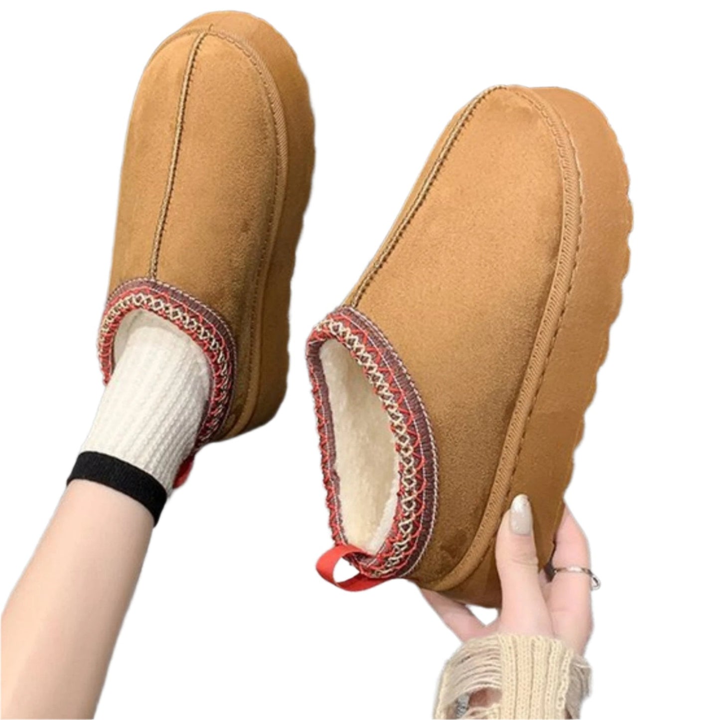 Camille Women's Platform Slippers - styled view
